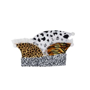 Carnavalsmuts wit beige