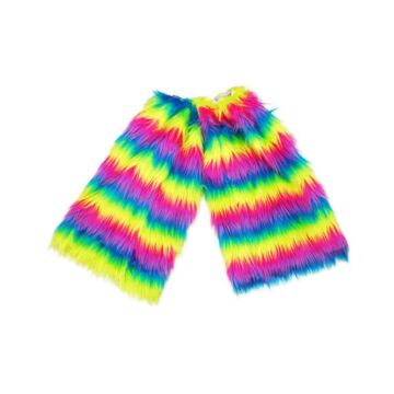 Beenwarmers pluche pink multi Beenwarmers pluche pink multi