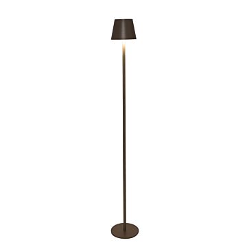 Vloerlamp oplaadbaar mat taupe inclusief USB kabel 1,2 meter