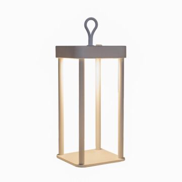 Lantaarn oplaadbaar wit inclusief USB kabel 24 cm