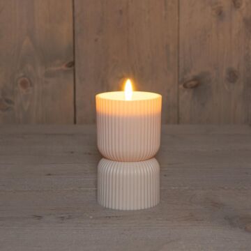 Buitenkaars 3D vlam kunststof zand 15 cm