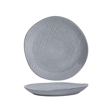 Dinerbord woven textile grijs Ø 27 cm