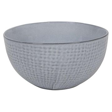 Schaal woven textile grijs Ø 15 cm