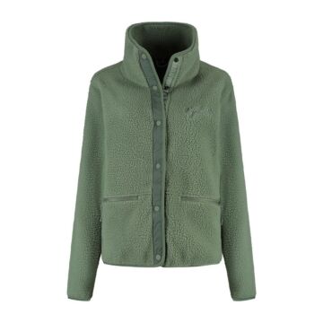 Sherpa Fleece Jacket Sabrina Light Green 42 - Kjelvik Sherpa Fleece Jacket Sabrina Light Green 42 - Kjelvik