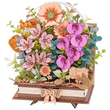 Bouwpakket Wooden Blooming Book - Robotime