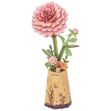 Bouwpakket Pink Dahlia - Robotime