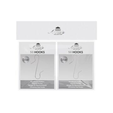 Kerstboomhaakjes Metaal Zilver 2 x 50 Stuks - Anna's Collection
