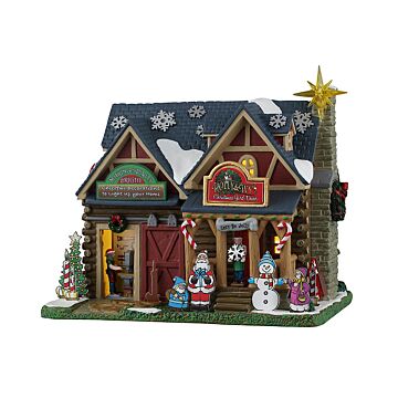 Lemax Holly & Ivy's Christmas Yard Décor inclusief adaptor 44338, 100 mA (wit)