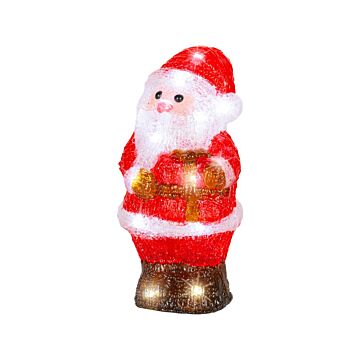 LED Figuur kerstman acryl rood 19,5 cm - Lumineo LED Figuur kerstman acryl rood 19,5 cm - Lumineo