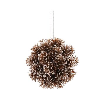 Dennenappel Ornament Bruin 8 cm - Decoris