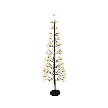 LED Kegelboom Zwart met Micro LED 150 cm - Lumineo LED Kegelboom Zwart met Micro LED 150 cm - Lumineo