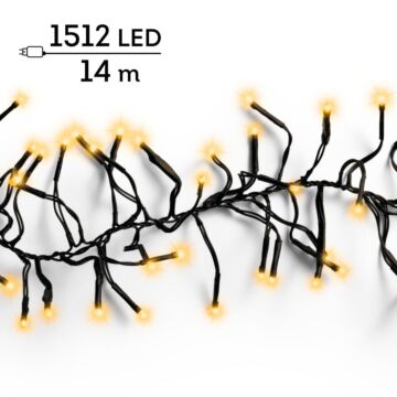 LED Clusterverlichting Klassiek Warm 14 m 1512 LED - Lumineo LED Clusterverlichting Klassiek Warm 14 m 1512 LED - Lumineo