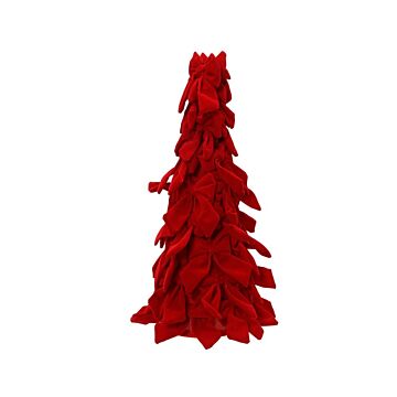 Decoratieve Kerstboom Rood met Strikken 45 cm - Decoris