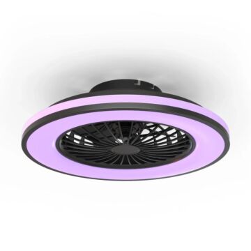 Plafondventilator met LED Ø 49 cm RGB+CCT wit - Calex