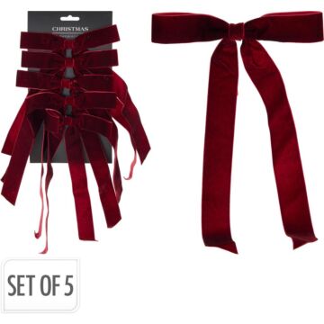Strik Set 5 Stuks 29 cm Burgundy Strik Set 5 Stuks 29 cm Burgundy