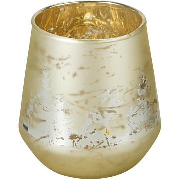 Theelichthouder Rendier goud 11 cm Theelichthouder Rendier goud 11 cm
