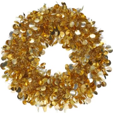 Tinsel Krans Donkergoud 46 cm Tinsel Krans Donkergoud 46 cm