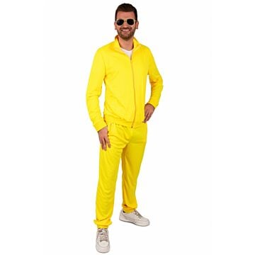 Trainingspak heren neon geel 