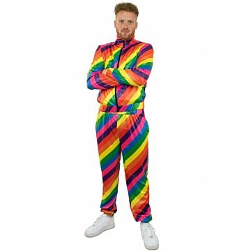 Trainingspak regenboog heren