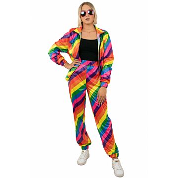 Trainingspak regenboog dames