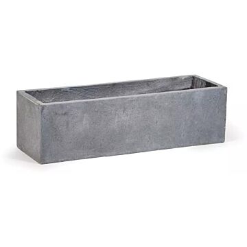 Bloempot Clayfibre Balconybox Str AuthGrey - Mega Collections