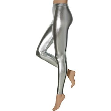 Party legging latex zilver - Apollo