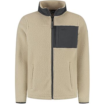Sherpa fleece jacket Keano Sand - Kjelvik Sherpa fleece jacket Keano Sand - Kjelvik