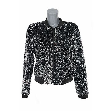 Jas Pailletten zilver Jas Pailletten zilver