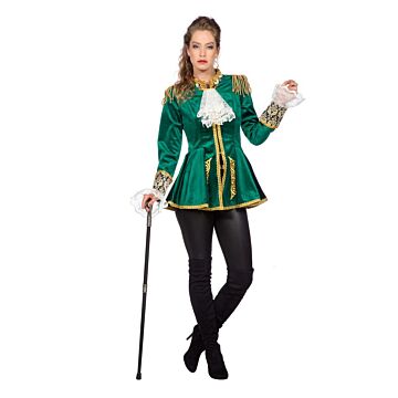 Luxe jas markiezin zwart