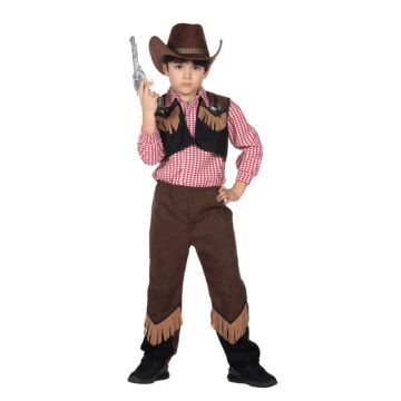 Cowboy outfit jongen bruin/zwart Cowboy outfit jongen bruin/zwart