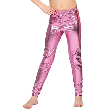 Legging metallic roze Legging metallic roze