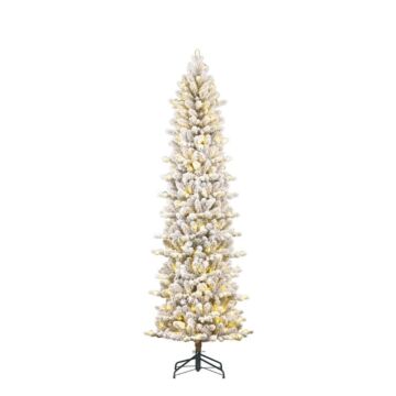 Kerstboom Harma Pilar LED frosted - Black Box